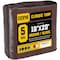 Core Tarps Heavy Duty Tarp, 20 ft L x 0.5 mm H x 16 ft W, 5 Mil, Brown/Black, Polyethylene CT-502-16X20 - alternate 1
